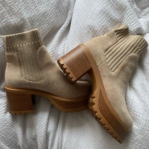 Suede Platform Booties
